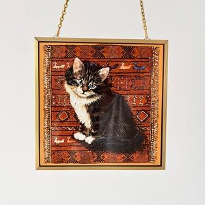 Sun Catcher “Splodge on Peruvian Rug” by British Artist Lesley Anne Ivory